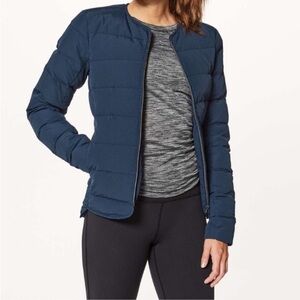 Lululemon Just Enough Down Filled Puff Jacket "inkwell" size 6 like new